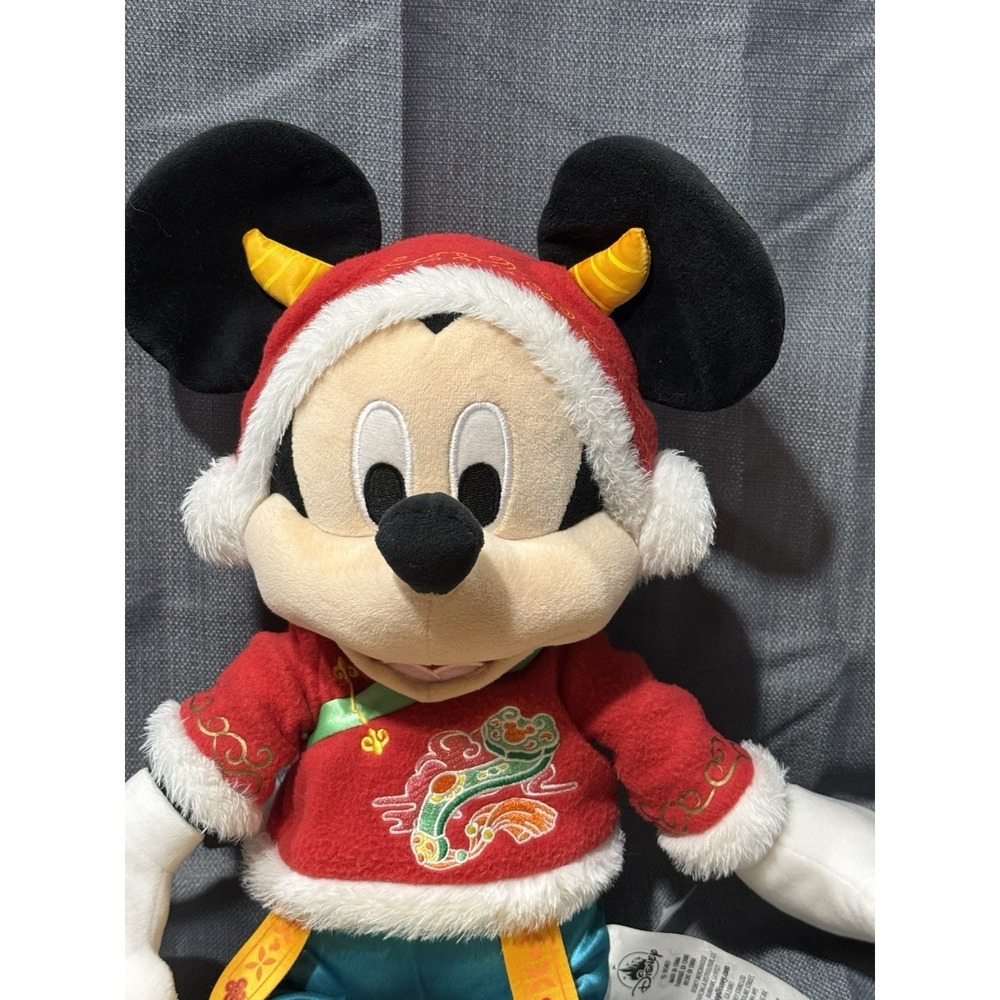 Disney Shanghai Resorts Lunar Mickey Mouse‎ Plush Year Of The Ox - Picture 3 of 15